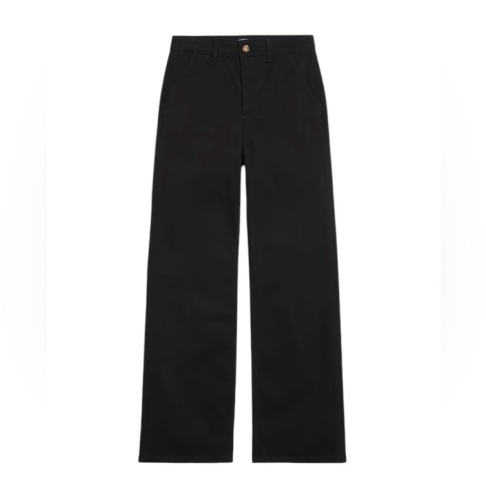 J.Crew Factory The High-Rise Trouser Jean in Black All-Day Stretch